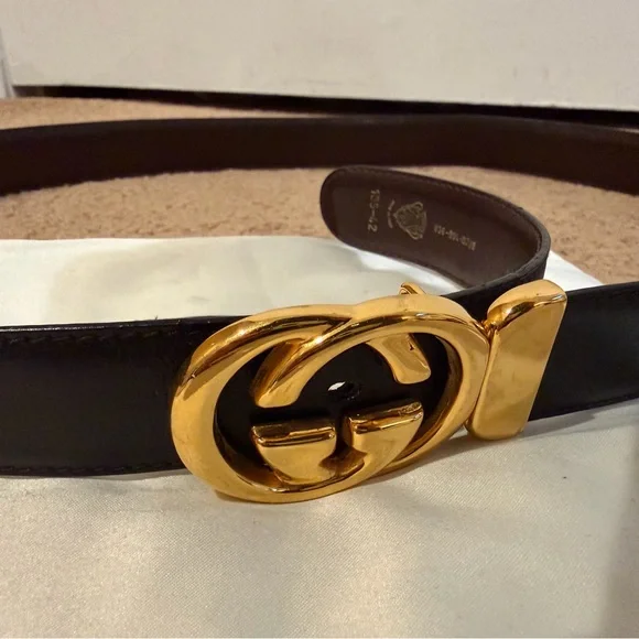 Gucci | Vintage Gold Leather Belt - Picture 2 of 8